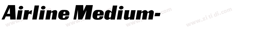 Airline Medium字体转换